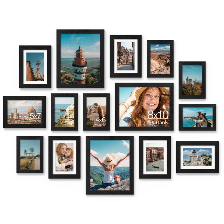 🔥 Vittanly 15 Pack Picture Frames Collage Wall Decor, Wall/Tabletop Display  — $22.11  (was $39.99)