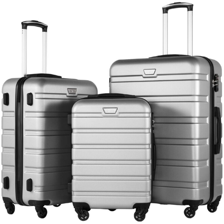 🔥 Coolife Luggage Set, Lightweight Durable Hardshell  — $123.49  (was $179.99)
