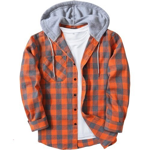 🔥 SCODI Mens Flannel Hoodie Shirt Casual Button Down Plaid Long Sleeve Shirts  — $9.99  (was $39.99)