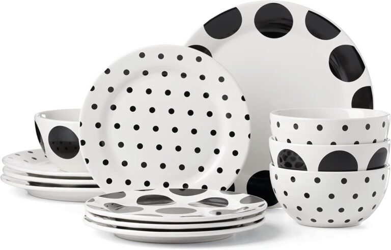 🔥 Kate Spade New York Dot 12-Piece Dinnerware Set, 19.84, White  — $59  (was $222)