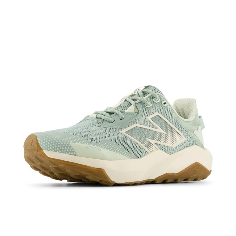 🔥 New Balance Women’s DynaSoft Nitrel V6 Trail Running Shoe, Mosaic Green/Gum 020/Permafrost  — $49.98  (was $79.99)