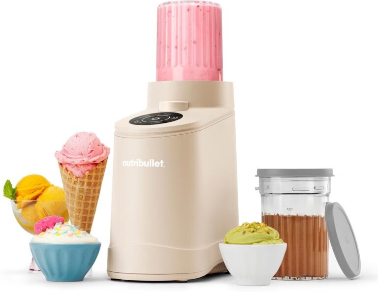 🔥 nutribullet Chill Ice Cream Maker, for Gelato, Sorbet, Frozen Yogurt, Smoothie Bowls, Compact Size, (2) Dishwasher Safe   — $131  (was $199)