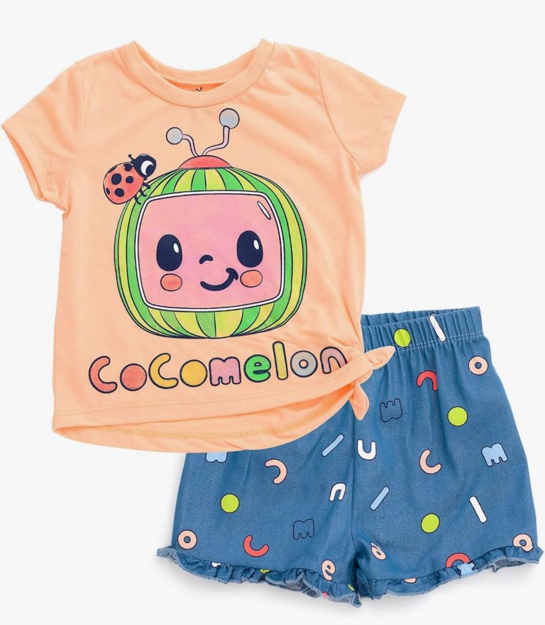 CoComelon JJ T-Shirt and Shorts Outfit Set Infant to Toddler