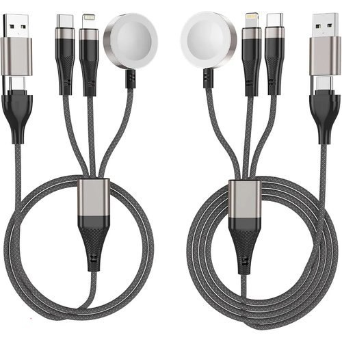 🔥 Travel Essentials 2Pack 2/4 FT Multi Fast Charging Cable for Apple Watch  — $8.99  (was $16.99)
