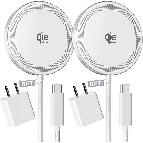 🔥 2Pack Magnetic Wireless Charger 25W Fast Charger for iPhone 17/16/15/14/13/12  — $9.99  (was $26.99)