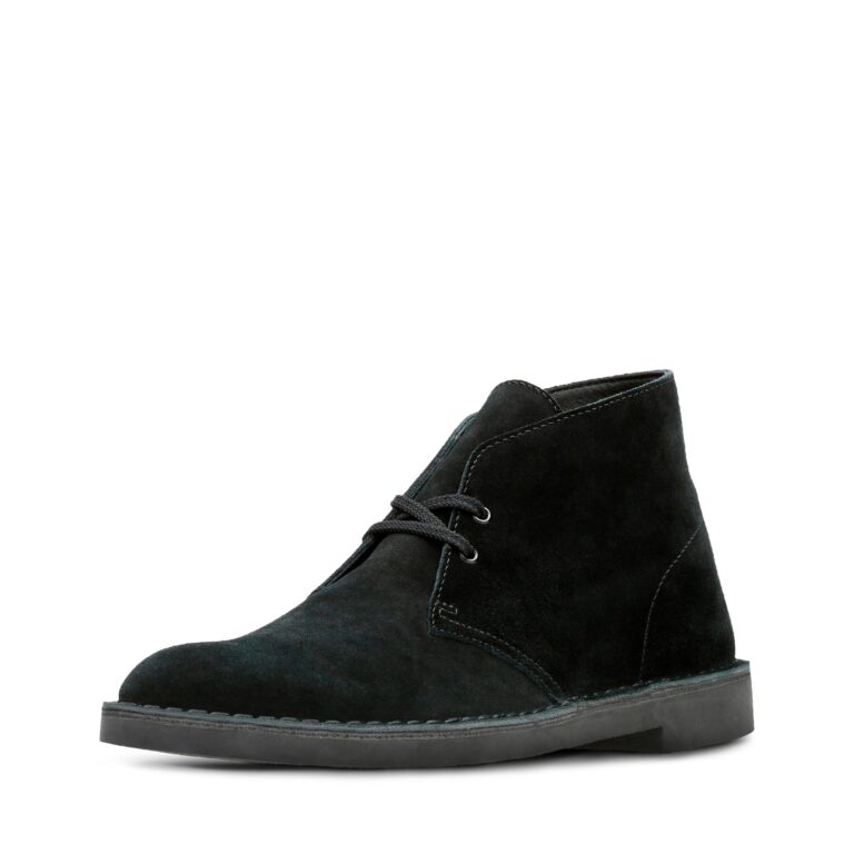 🔥 Clarks Collection Mens Bushacre 2 Ankle Boots, Black Suede  — $63.36  (was $110.00)
