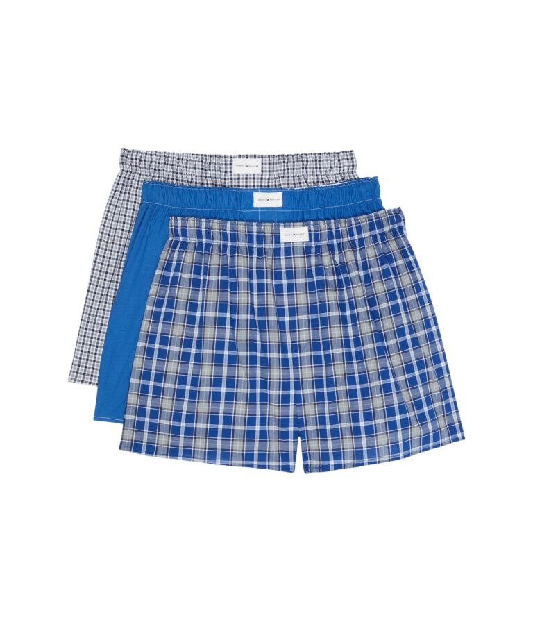 🔥 Tommy Hilfiger Mens Underwear Cotton Classics Multipack Woven Boxer Shorts  — $26.75  (was $46.00)