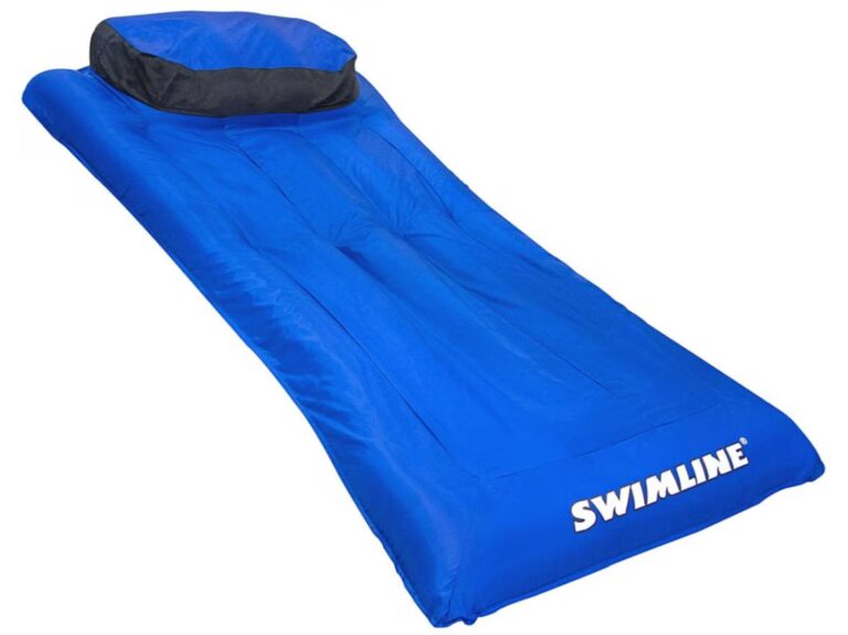 🔥 SWIMLINE Solstice Fabric Covered Pool Float Mattress Red Lounger Raft for Adults & Kids I Comfortable Head Back Rest & Q  — $8  (was $27)