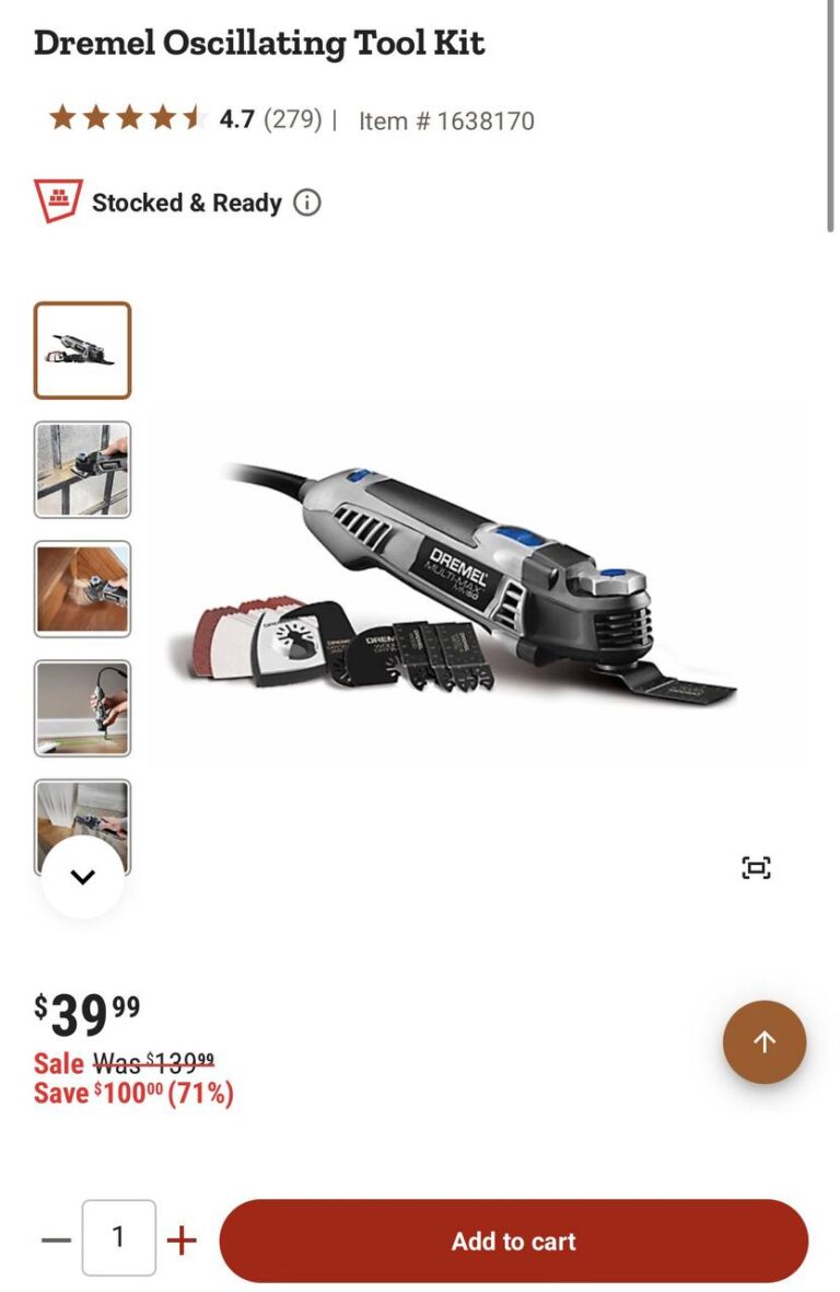 🔥 Dremel Oscillating Tool Kit  — $39.99  (was $139)