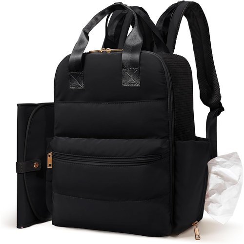 🔥 MOMINSIDE Diaper Bag Backpack – Baby Essentials Travel Tote – Baby Diaper Bag  — $17.19  (was $42.99)