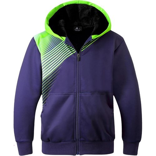 🔥 JACKETOWN Boys Zip Up Hoodies Kids Fleece Jacket Long Sleeve Sherpa Lined  — $14.99  (was $29.99)