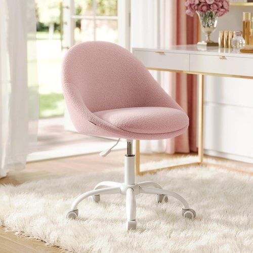 🔥 VASAGLE Vanity Chair, Adjustable Swivel with Back and Wheels  — $60.79  (was $79.99)