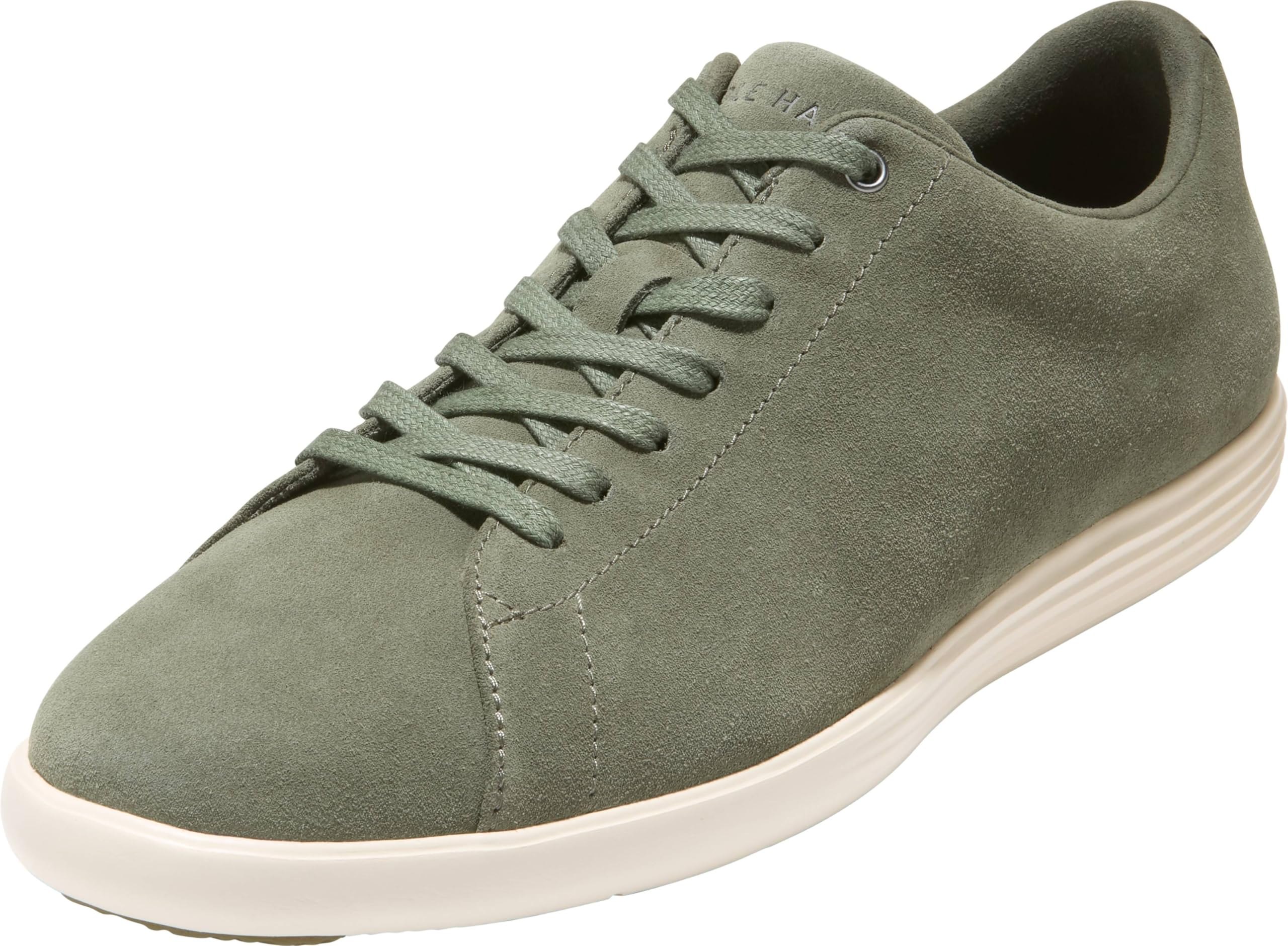 Cole Haan Men's Shoes - Grand Crosscourt II Sneaker, Dusty Olive Suede/Ivory