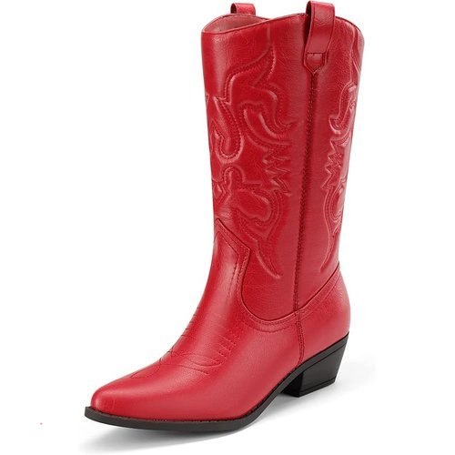 DREAM PAIRS Women's Cowboy Cowgirl Western Boots