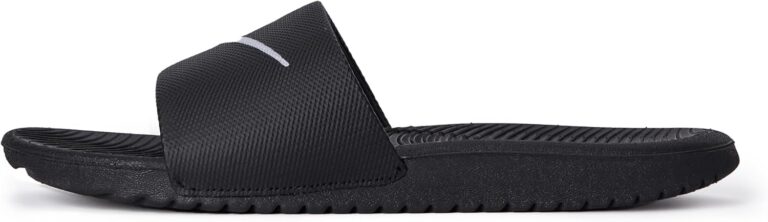 🔥 Nike Little/Big Kid’s Kawa Slides, Black/White  — $21.00  (was $30.00)