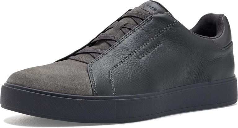 🔥 Cole Haan Men’s Grandpro Luxe Slip-On Sneaker, Gray Pinstripe Suede  — $119.95  (was $175.00)