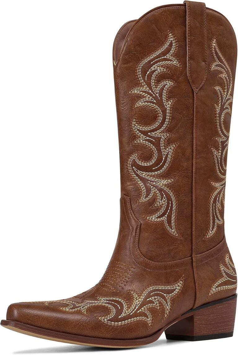🔥 Cowboy Boots for Women Cowgirl Boots with Fringe  — $19  (was $62)