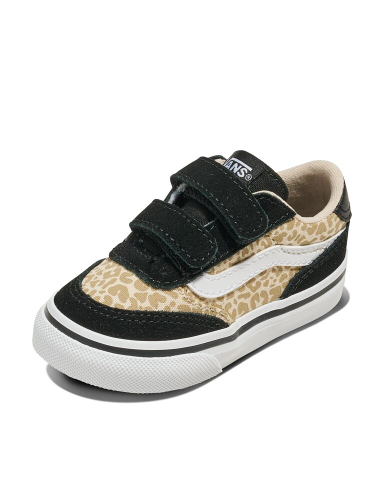 Vans Kids’ Brooklyn LS V Shoe, Leopard Black Beige — $40.00 (was $60.00)