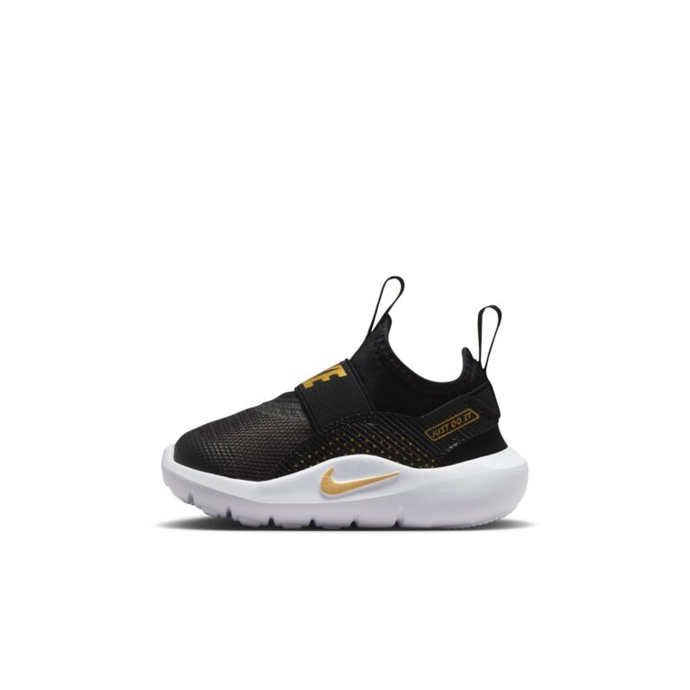 Nike Little Kids’ Flex Runner 4 Shoes, Black/Metallic Gold-White — $30.00 (was $45.00)